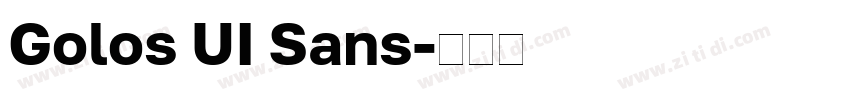 Golos UI Sans字体转换